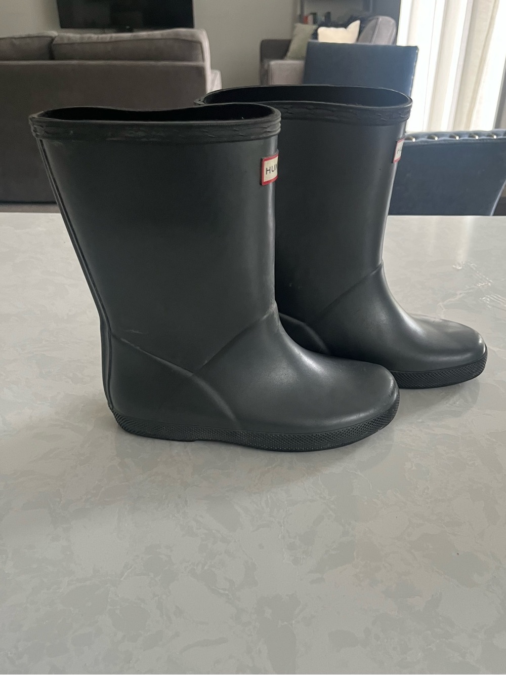 Hunter Black Kids Rain Boots